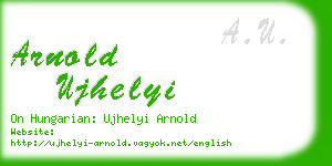 arnold ujhelyi business card